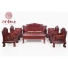 千百年紅木廠(chǎng)家直銷(xiāo)東陽(yáng)百福沙發(fā)客廳家具紅酸枝